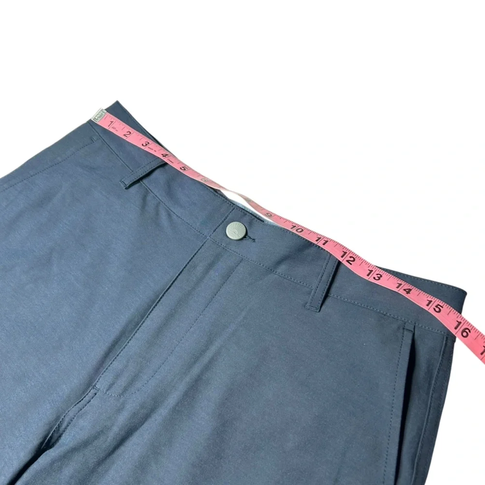 Faherty All Day Stretch Shorts Mens 31 9” Inseam Blue Flat Front Casual